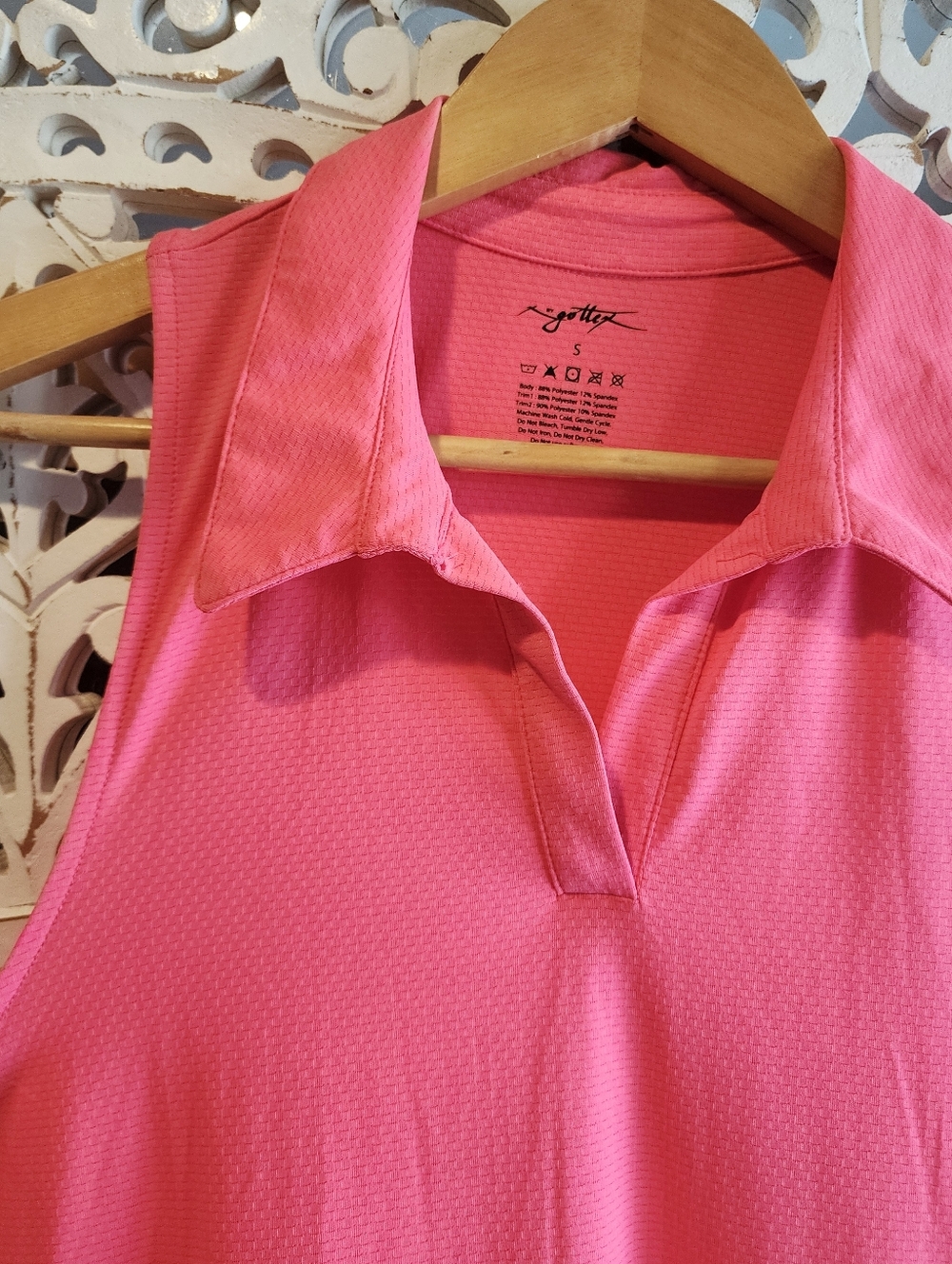 Gottex Womens Golf, Tennis Athletic Mini Dress Pink SZ Small W Zip Pockets - Picture 6 of 13